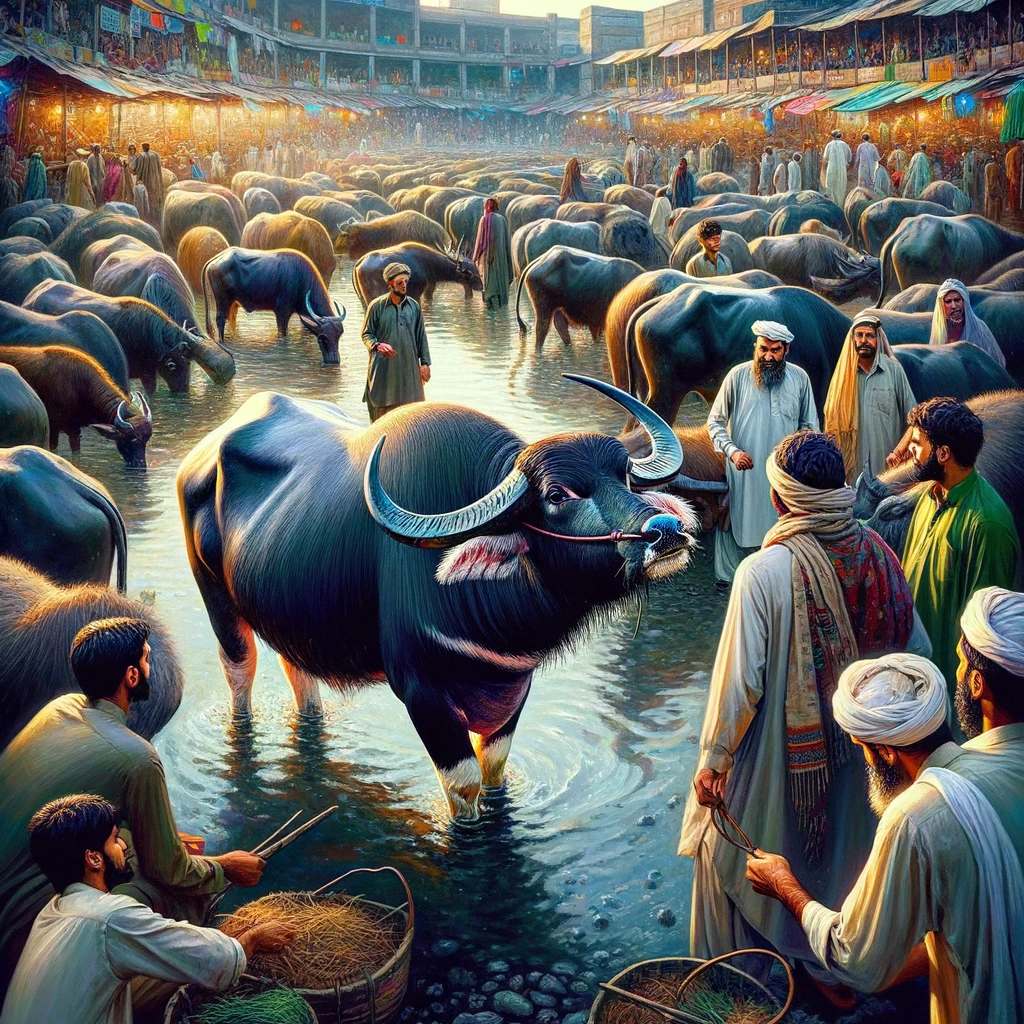 Nili Ravi Buffalo in Rural Punjab, Pakistan: The Heart of Dairy Farming